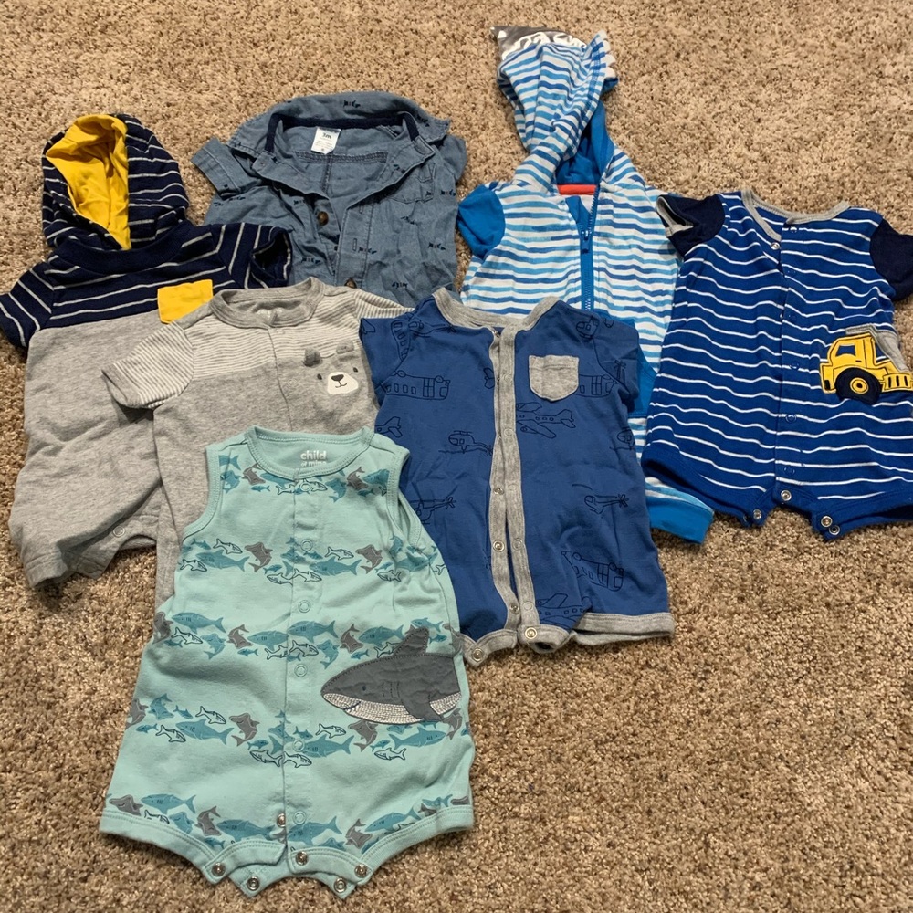 Baby Boy Rompers!!  Size 3 Month